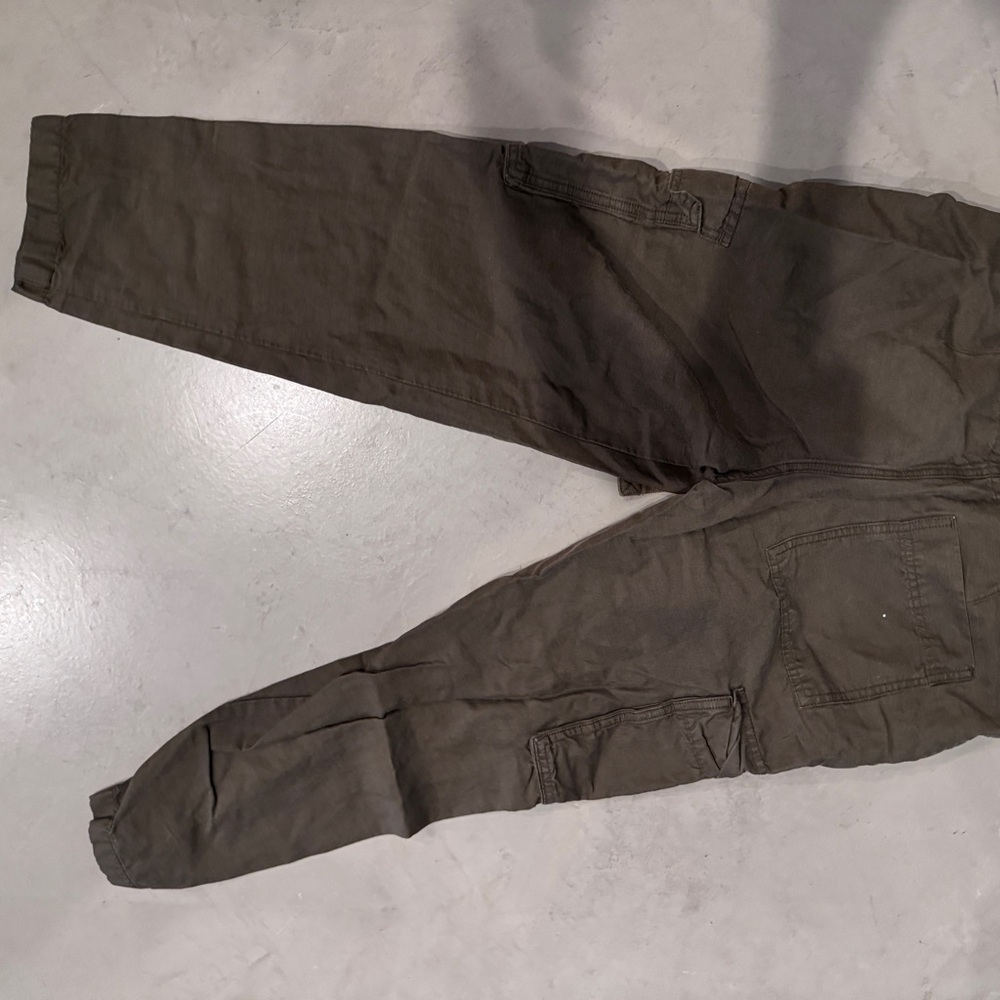 Woman's James Perse Utility Cargo Pants - Dark Olive 1 - Picture 3 of 5